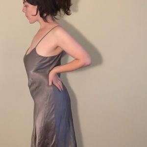 Zara Woman Premium Denim Collection Satin Dress